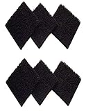 6 Pack Activated Carbon Compost Caddy Filters Kitchen Compost Collector Replacement Filters Compatible with ECO 2000 Compost Collector (1.97 Inch Thickness)