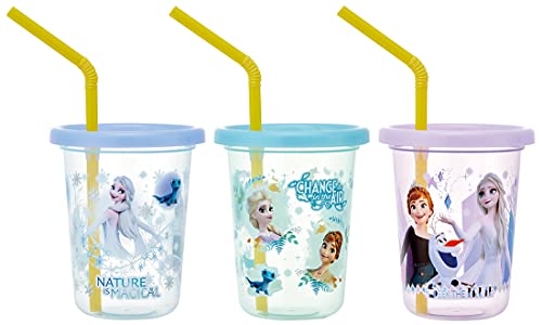 スケーター(Skater) ストロー付 タンブラー 230ml 3個 ディズニー...