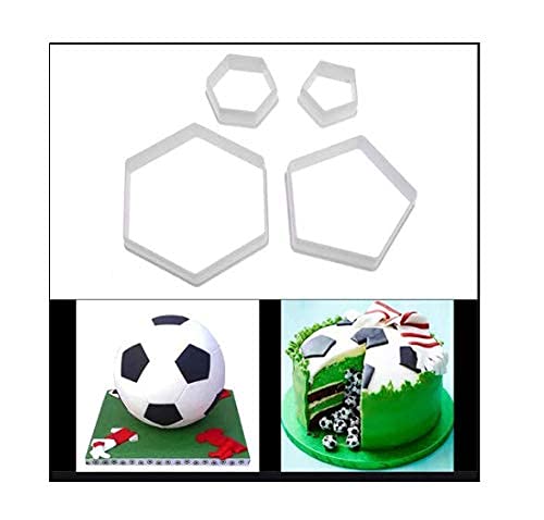 Cake Decor 4pcs Plastic Football Shape Cookie Cutter Stamp Sugarcraft Baking Mould Fondant Cake Decorating Tools-image-42