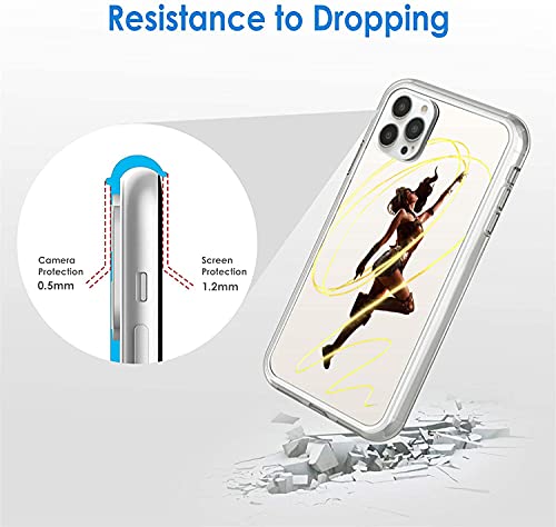 Compatible With Iphone 13 Pro Max Case, Cool Design Premium Soft Silicone Full-Body Protective Clear Case For Men/Women/Girl/Boy (Wonder-Woman-2) #TOP3