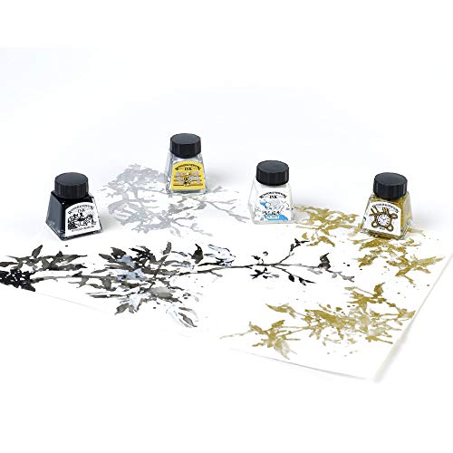 Tinta Para Desenho Winsor & Newton Ink Collection C/4 Metallic Tones
