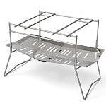 Tokyo Camp HAKOSUKA Folding Camping Fire Pit, Portable Stainless Grill - Image 4