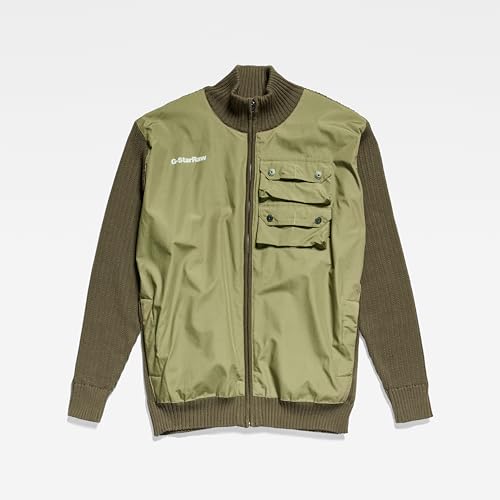 Miniatura 4 de G-Star Para Hombre Jersey Swiss Army Woven Full Zip, Verde Shadow Olive D22807-C560-B230 , M