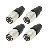 Alvins Hirose 4-Pin Female Connector HR10A-7P-4S Female Plug for SmallHD AC7 OLED DP7 Monitor(Female, 4PCS)