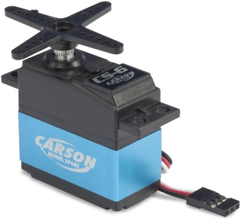 Carson 500502036 - Servo CS-6-6 kg/JR-Stecker, Zubehör für ferngesteuerte Autos, Modellbau, Hobby