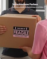 MUNBYN Versandaufkleber Rosa 4×6 DHL Etiketten (500 Stück 10.2 x 15.2 cm) Thermopapier Versandetiketten für Labeldrucker 4XL Wasserfester Etiketten Papier, BPA/BPS-frei – Ansicht 3