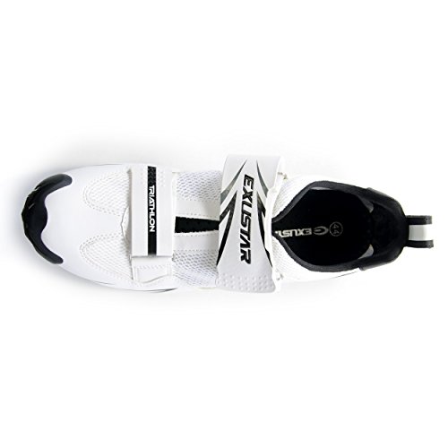 Exustar E-St951 Triathlon Shoe, White, 40 Euro/7 Us #TOP7