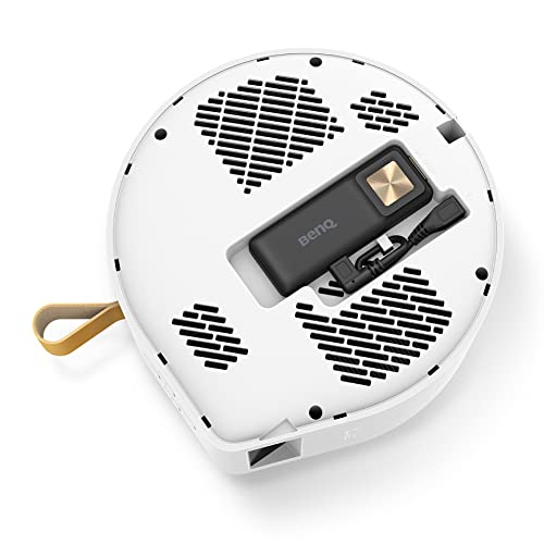 Benq Gv30 Led Portable Ceiling Projector With 135˚ Rotating Angle Projection | Extra Bass Bluetooth Speaker | Android Tv 10 |Auto Focus & Vertical Keystone | Wifi |Chromecast & Airplay | Hdmi | Usb-C #TOP7