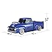 QFX Bluetooth 1956 Pickup Truck Replica Speaker, 3-inch Speakers, Hands Free Link, Built-in Microphone, FM Radio and LED Party Lights, Blue - BT-1956 BL