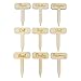 Herb Garden Markers - Set of 9 - Rustic - Gardener Gift - Made in the USA - Birchwood- 2.75" x 4” - Herb Garden Potted Plant Engraved Stakes - Garden Plant Markers - Herb Garden Signs