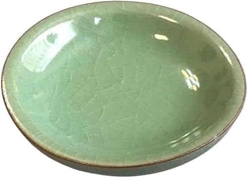 Paqwtyb Green Pulls, Hand Made Ceramic Knobs For Wardrobe Cabinet Door Drawer
