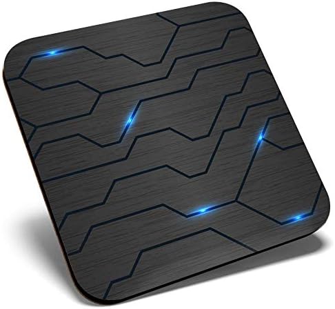 Great Single Coaster Square - Futuristic Technology Gaming Style |Glossy Quality Coasters | Tabletop Protection for Any Table Type #21568