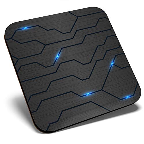 Great Single Coaster Square - Futuristic Technology Gaming Style |Glossy Quality Coasters | Tabletop Protection for Any Table Type #21568