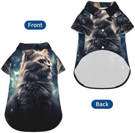 A cat in a Nebula Dog Shirt Breathable Dog Summer Clothes - 1