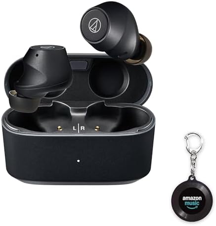 （15:30時点） オーディオテクニカ ATH-CKS30TW+(E) ワイヤレスイヤホン bluetooth ノイズキャンセリング BK ブラック + 【Amazon.co.jp限定】The Music × Amazon Music ミュージックキーホルダー ver2.0