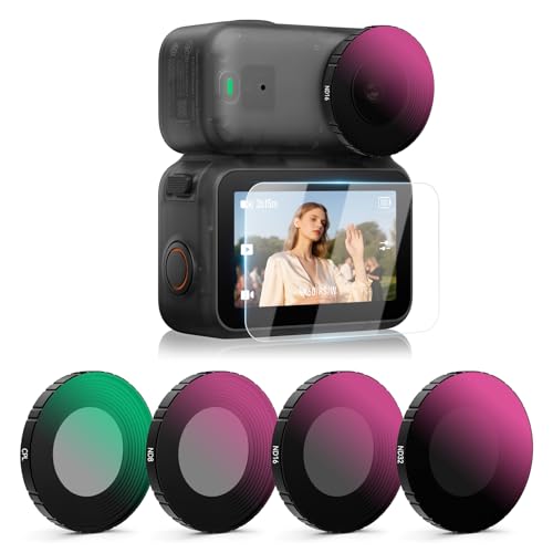 Image of Osmo Nano ND Filter Set - 4 Pack (CPL, ND8, ND16, ND32) | HD Optical Glass /Multi-Coated Filters Set & Screen Protector for DJI Osmo Nano Standard Combo Accessories