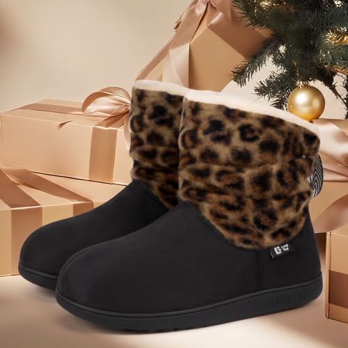LongBay Women's Warm Winter Bootie Slippers Boots - image 8