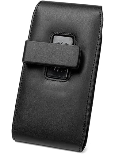 Étui de téléphone pivotant cuir véritable antichoc pour iPhone et Samsung - 4