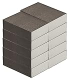 Schleifschwamm 10-er-Set I Körnung 36-280, DIY, Handschleifer I für Verschiedene Materialien geeignet I hochwertiger Handschleifklotz, Schleifklotz, Schleifblock
