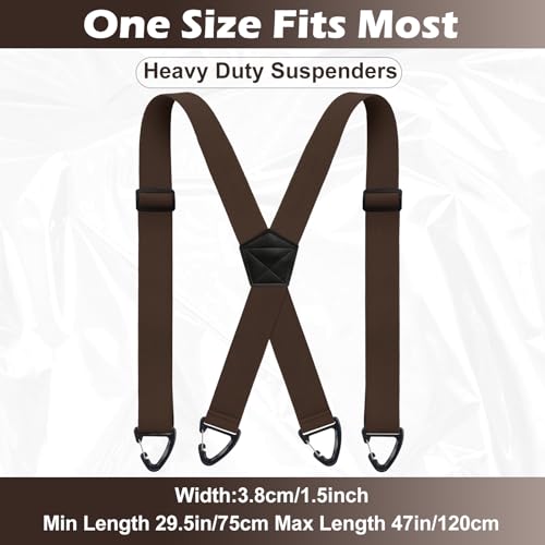 Image of Sintege X Back Hidden Suspender 1.5 Inches Under Clothing Heavy Duty Work Suspenders for Men Women