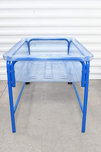 Edxeducation Sand And Water Play Table - In Home Learning Station For Kids Sensory Play - 23” High - Tubular Steel Frame - Includes Cover And Plug - Indoor And Outdoor #TOP6