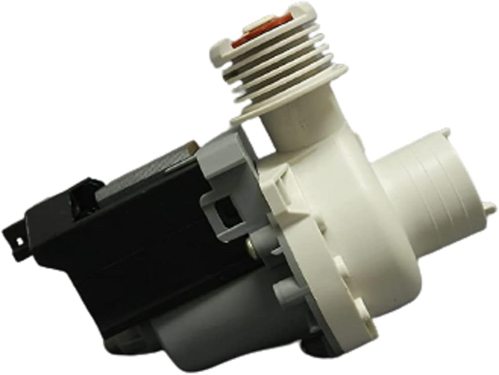 Owigift Washer Drain Pump, side view with motor