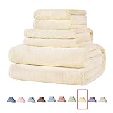 Xinrjojo Towel Sets 4 Piece Microfiber Towels Bathroom Sets Microfiber Quick Dry Towels Super Soft P