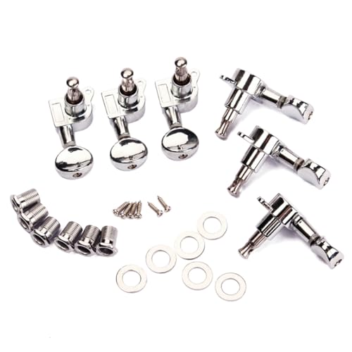 iplusmile 6 piezas Clavijas de Afinación para Guitarra Eléctrica y Acústica de Semicerradas Compatible...