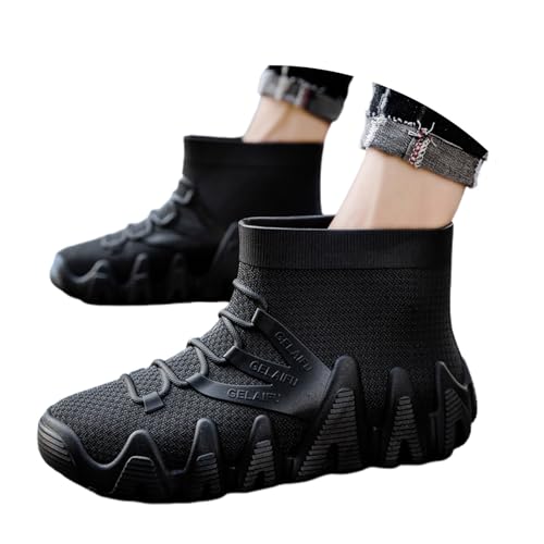 Bottes de pluie homme antidérapantes. Ne glissez plus avec ces bottines de jardin en PVC.