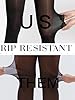 HOTBOSS Unbelievable Durability Tights, Rip Resistant Pantyhose, Control Top 40D Semi Sheer Tights for Women, Medias Mujer, Black-L #3