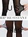 HOTBOSS Unbelievable Durability Tights, Rip Resistant Pantyhose, 40D Semi Sheer High Waist T-Crotch Strong Tights for Women, Black-M