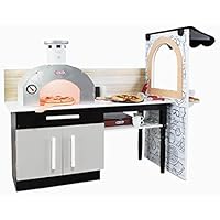 Little Tikes Real Wood Pizza Restaurant Wooden Play Kitchen Cook