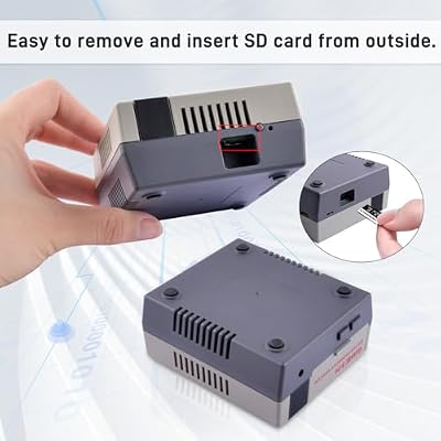 GeeekPi Case for Raspberry Pi 5, with Armor Lite V5 Active Cooler, Retro Gaming Game5Pi Case for Raspberry Pi 5 8GB/4GB/16GB