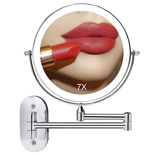 (62 OFF Deal) KOOLORBS 10X Magnifying Makeup Mirror with 3 Lightings, FULL Rotation, Powerful