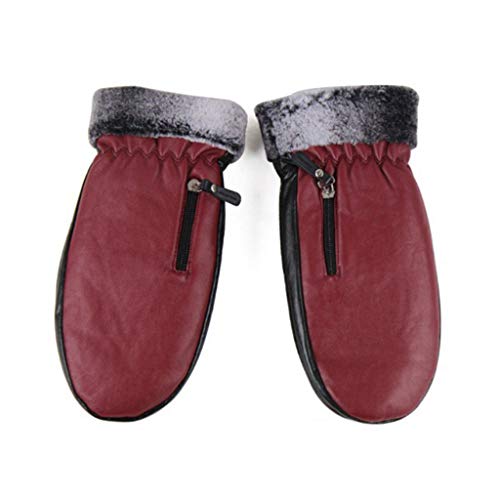 DCLINA Femmes Electrique Gants Chauffants, Rechargeable Gants Chauffe Mains pour Ski Chasse Pêche Randonnée, Moto Li-ION Alimentés par Batterie Gants de Thermiques Froid d'hiver Antidérapant