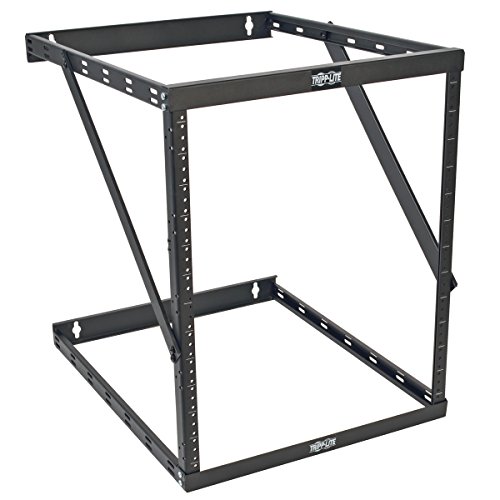 Tripp Lite 8U/12U/22U Expandable Wall-Mount 2-Post Open Frame Rack, Adjustable Network Equipment Rack, UPS Depth, 23.5