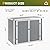 Storage Shed Outdoor Plastic Garden Shed Tool Resin Shed with Floor Waterproof Horizontal Storage Deck Box Outside Storage Container with Lockable Door for Patio?Light Grey?