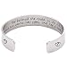 Melix Home She Believed She Could, So She Did Cuff Bracelet (White)