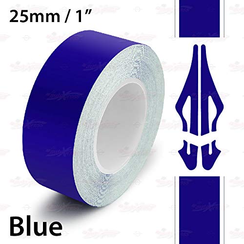 Autoxpress | 1" - 25Mm Pinstriping Roll Styling Trim Detailing Pin Stripe Diy Self Adhesive Line Car Motorcycle Truck Bike Model Hobbies Vinyl Tape Decal Stickers (Blue) #TOP1