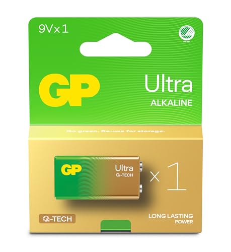 GP BATTERIES 220203 Batteria GP Ultra Alcalina 9V 1604AU/6LF22