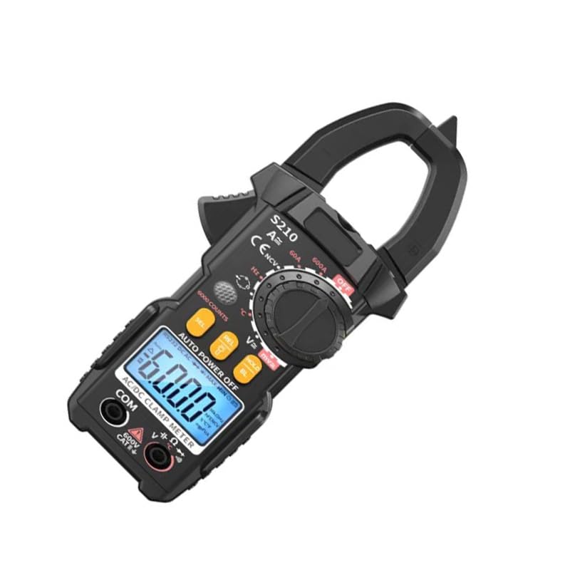 Multifunctional Clamp Meter 600A Current Voltages Resistance Capacitance Continuity Tester with NCV for Electricians Multimeter
