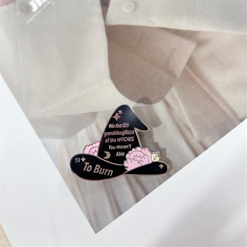 Witch Hat Enamel Pin Brooch For Women Girls Boys Cute Funny Halloween Black Magic Witch Star Flowers Brooches Novelty Fashion Lapel Pins Holiday Party Badges Button Backpacks Clothing Bags Hats Jewelry Gift2