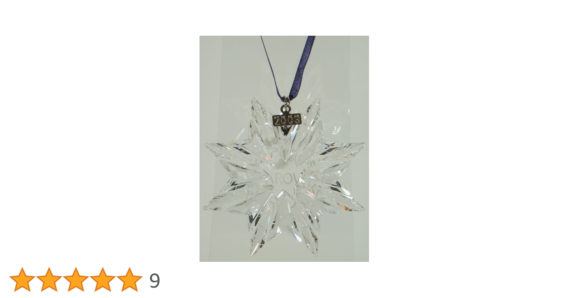 Amazon.co.jp: スワロフスキー Weihnachtsstern 2003
