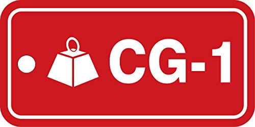Tag CG-1 Control Gravity plastique Accuform TDF101VPM à haute visibilité pour vanne
