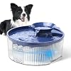 170oz/5L Dog Water Fountain, Large Extra Quiet Pet Water Fountain, Automatic Dog Water Bowl Dispenser with LED Light, Multi-Filtration Cat Water Fountain for Dogs and Cats