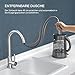 Grifo de Cocina, MEHOOM Grifo con Ducha Extraible 2 Modos de Flujo...