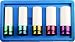 Produktbild KUNZER 7RK05 Impact-Radmutterneinsätze ½  5er-Set  15-17-19-21-22 mm aus Chrom-Molybdän  Länge 85mm  im Koffer