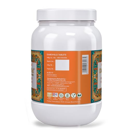 Image of Herbal Hills Diabohills - Value Pack 900 tabs - (Pack of 4) - Diabetes care product an Ayurvedic formulation for Healthy Blood Sugar