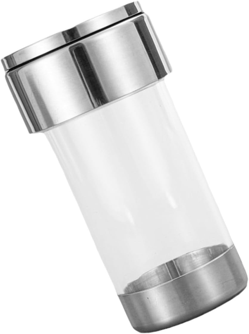 Stainless Steel Pepper Shaker Salt Container with Rotating Lid