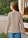 Haloumoning Girls Long Sleeve Shirts Kids Textured Crewneck Tops Casual Cute Blouse Tee 5-14 Years Camel